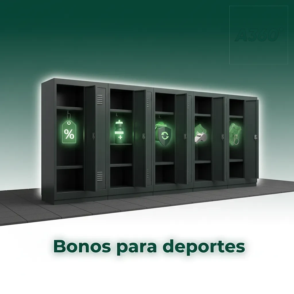 Bonos para Deportes: recarga semanal, seguro primera apuesta, cashback en combinadas y freebet por app.