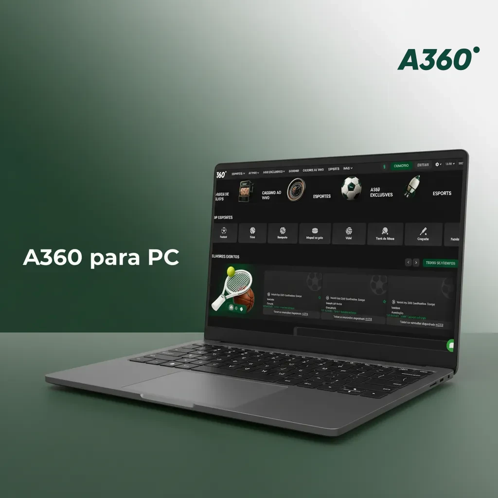 A360 en PC en un navegador web, mostrando iniciar sesión, gestión de cuenta y juego en pantalla grande.