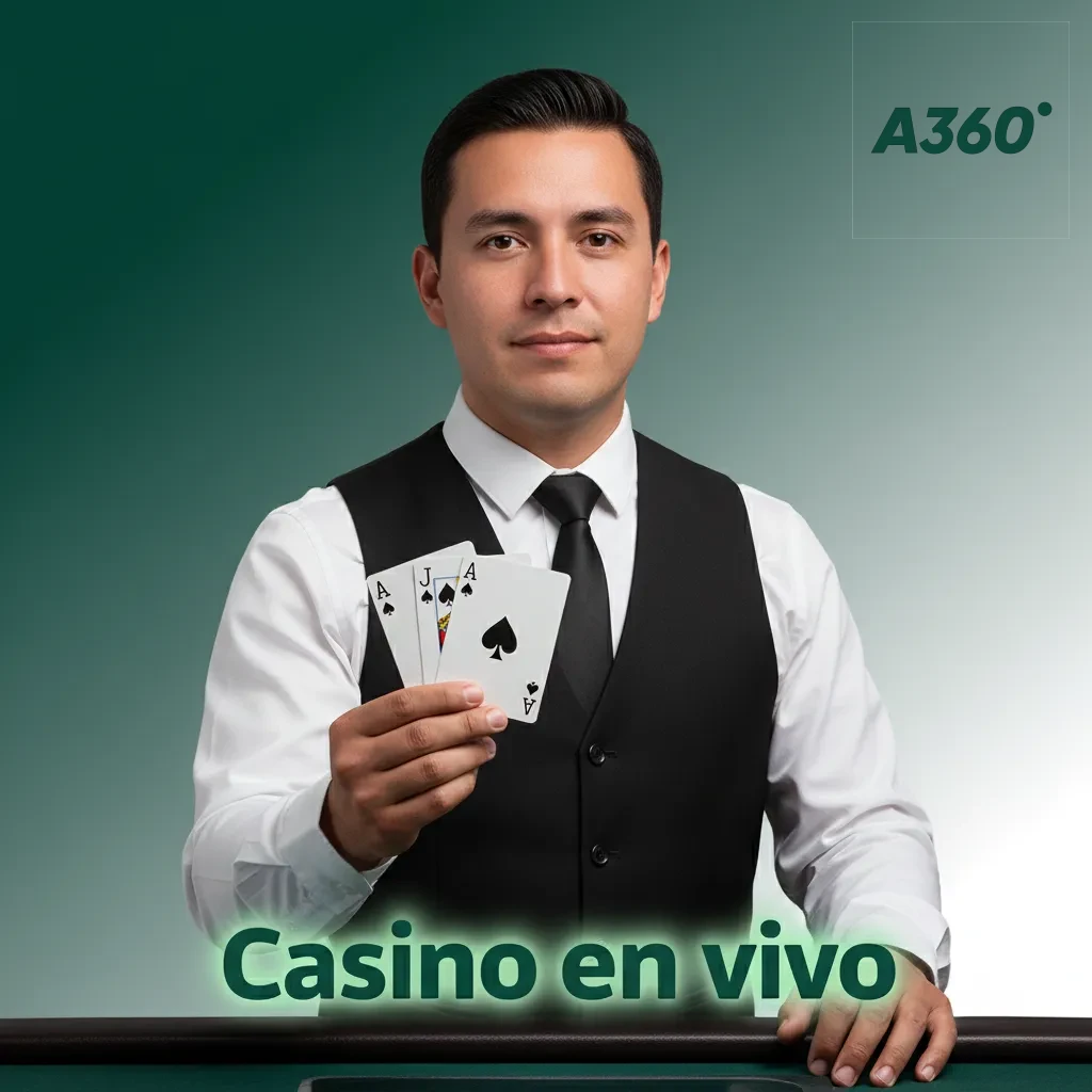 Casino en vivo A360: mesas HD con crupieres; ruleta, blackjack, baccarat y game shows. Chat y apuestas en MXN en móvil y PC.