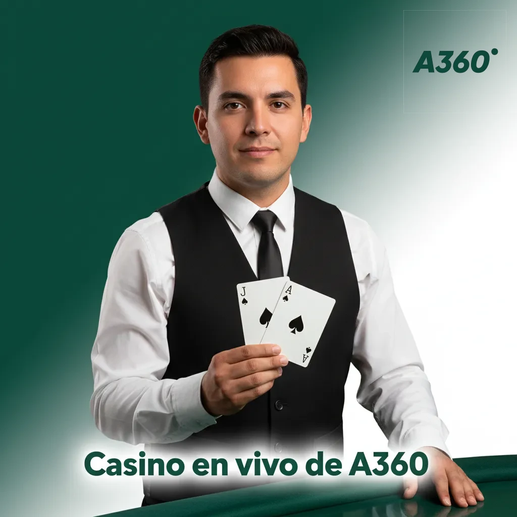 Casino en vivo de A360 con crupieres reales, ruleta y blackjack en streaming HD con chat y apuestas en tiempo real.