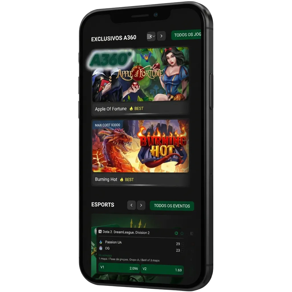 Descarga la app de casino A360 para Android (APK) e iOS; bono 200% + 150 giros, $20,000 MXN; MercadoPago, Astropay e ICASH.