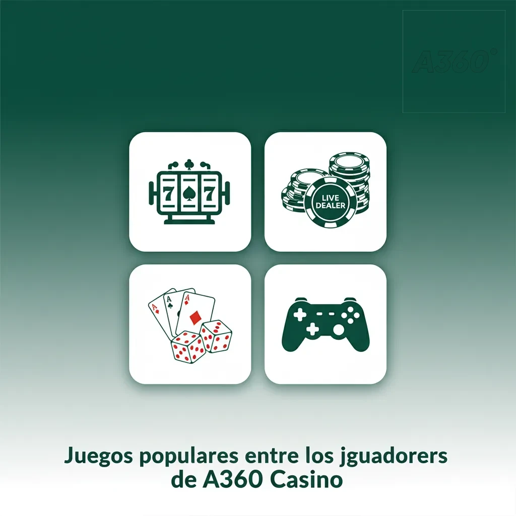 Juegos populares de A360 Casino: slots como Gates of Olympus y Sweet Bonanza, Aviator, ruleta europea y blackjack.