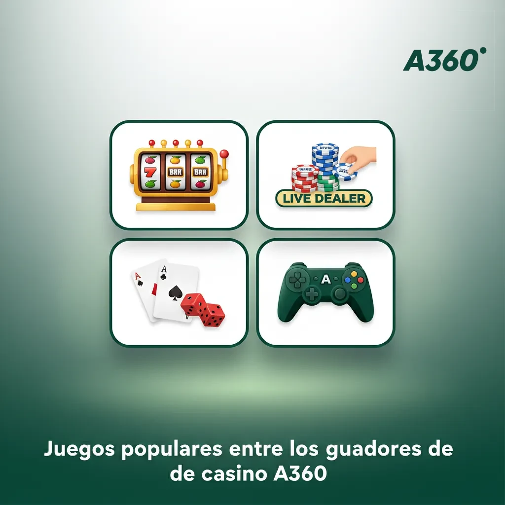 Juegos de casino A360 populares en México: Sweet Bonanza, Gates of Olympus, Big Bass Bonanza, Book of Dead y más.