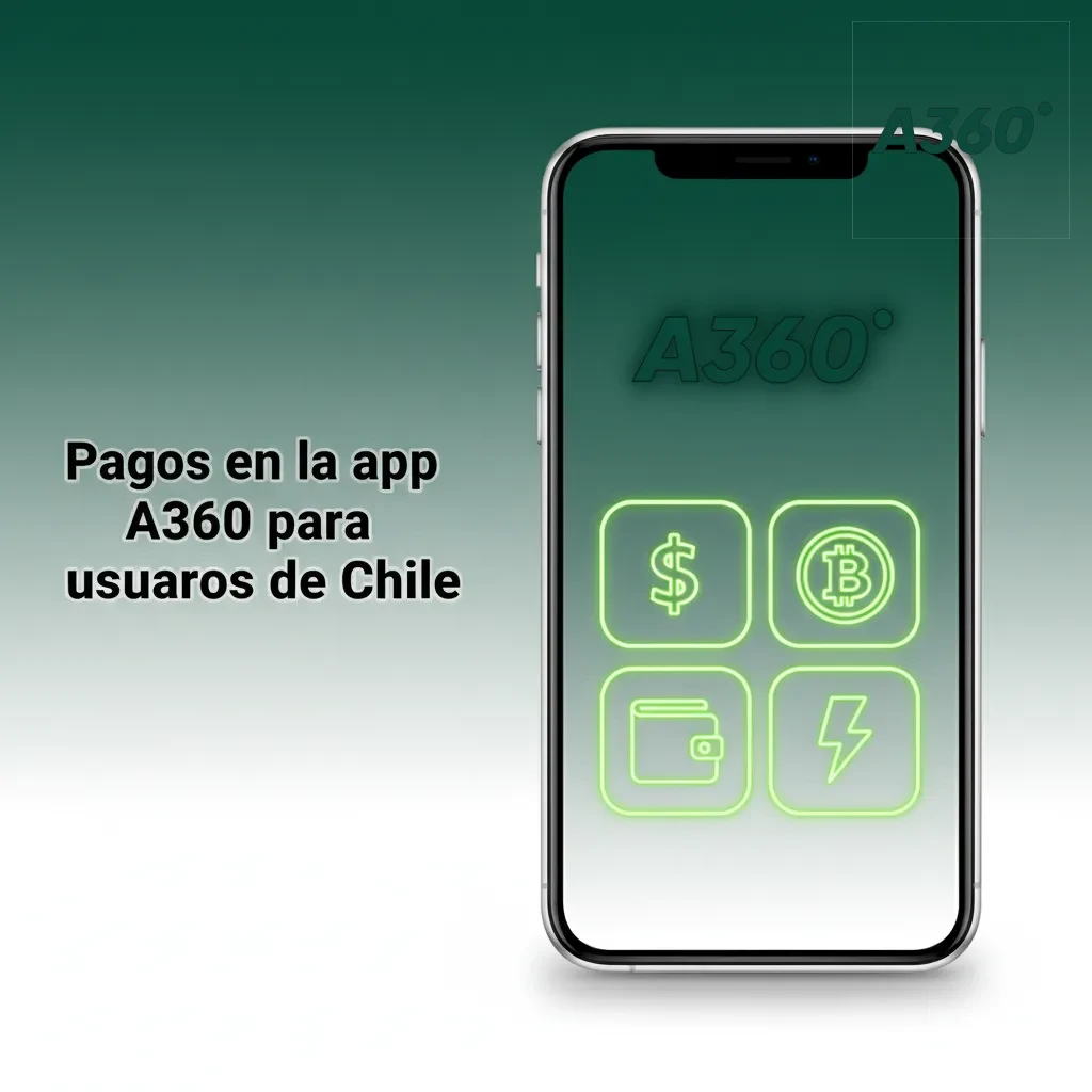 Pagos en la app A360 para Chile: CLP con Mercado Pago, AstroPay e ICASH; depósitos al instante y retiros en minutos