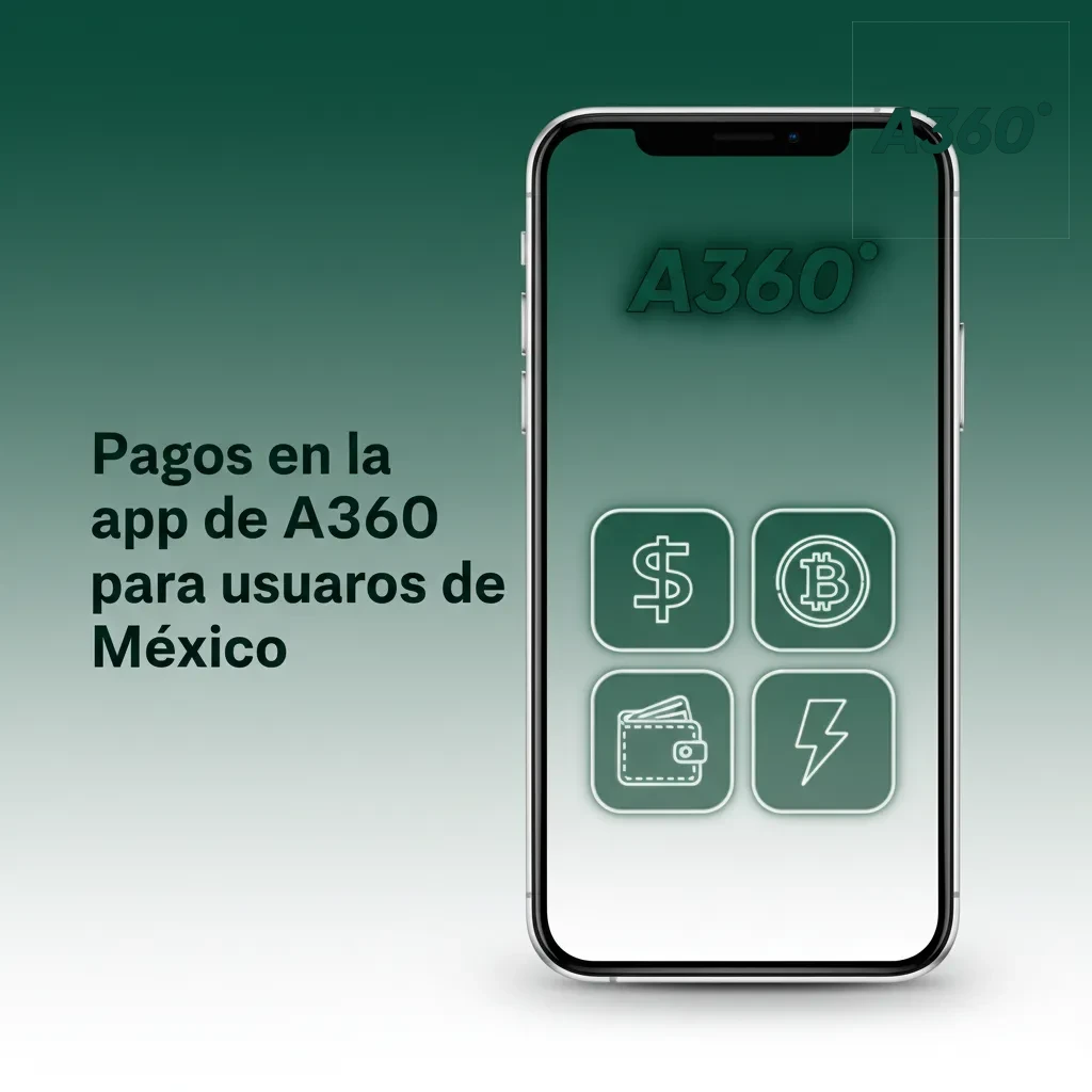 App A360 México: pagos con MercadoPago, AstroPay e ICASH; depósitos al confirmarse y retiros en minutos.