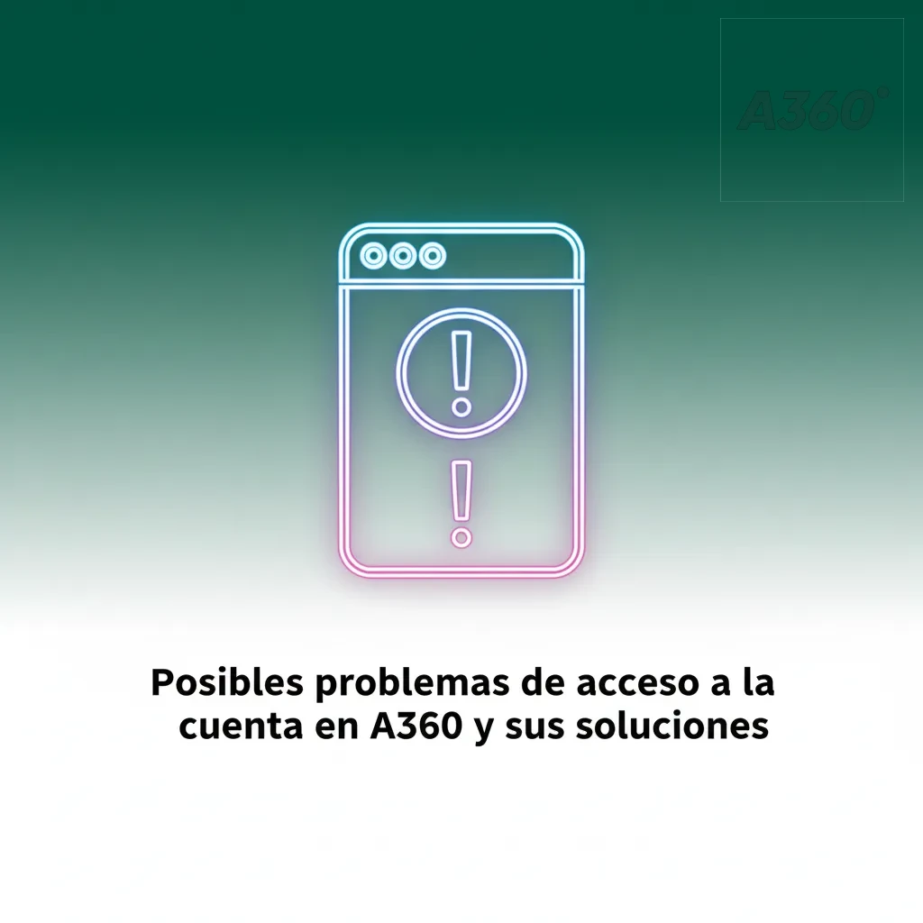 Guía A360: problemas de acceso y soluciones—clave vencida, sin código, cuenta bloqueada, 2FA perdido, errores técnicos.